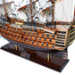 27" Unfinished Wood Hand Painted Model Boat