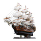 27" Unfinished Wood Hand Painted Model Boat