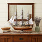 25" Unfinished Wood Hand Painted Model Boat