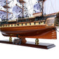 25" Unfinished Wood Hand Painted Model Boat