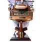 25" Unfinished Wood Hand Painted Model Boat