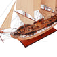 60" Unfinished Wood Hand Painted Model Boat