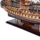 26" Unfinished Wood Hand Painted Model Boat