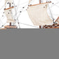 30" Unfinished Wood Hand Painted Model Boat