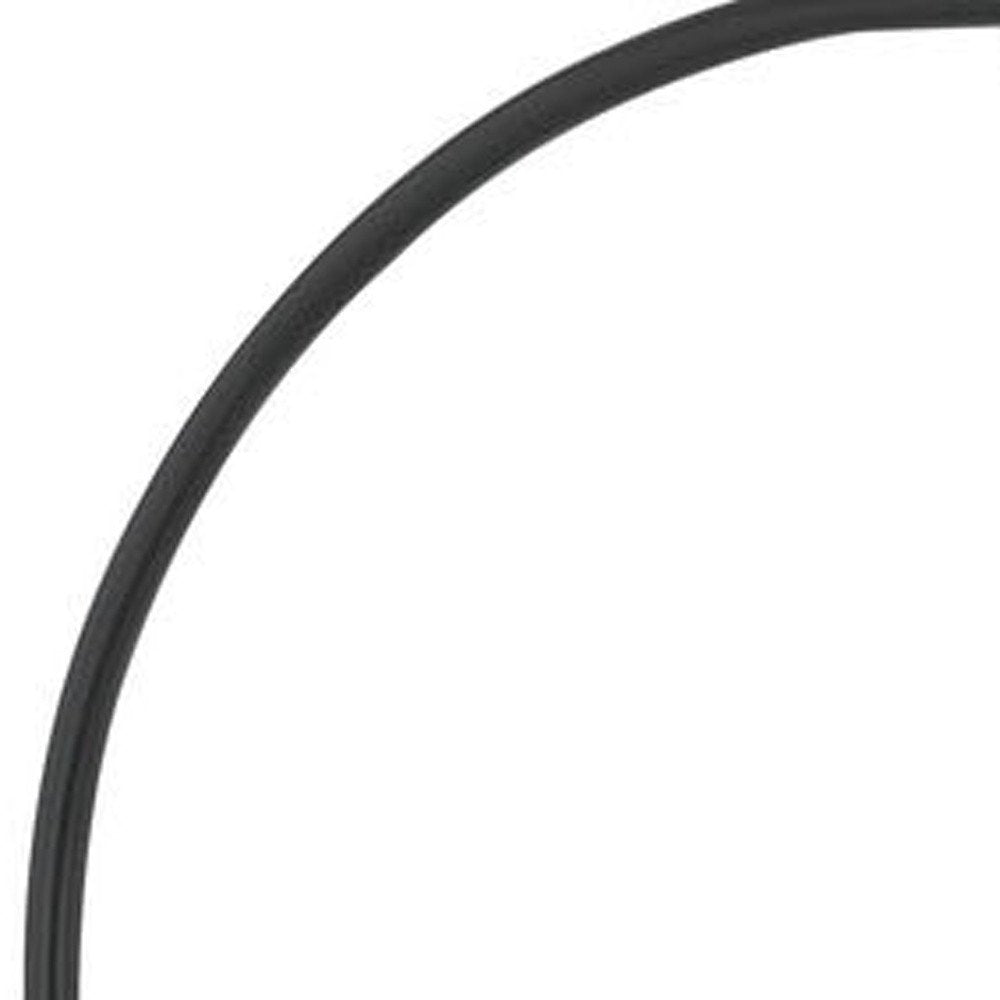 68" Bronze Metal Reading Floor Lamp With Off White Fabric Empire Shade