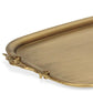 19" Antiqued Gold Cast Iron Handmade Vanity Tray