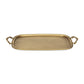 19" Antiqued Gold Cast Iron Handmade Vanity Tray