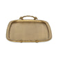 19" Antiqued Gold Cast Iron Handmade Vanity Tray