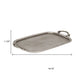 19" Silver Cast Iron Handmade Vanity Tray With Handles