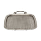 19" Silver Cast Iron Handmade Vanity Tray With Handles