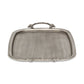 19" Silver Cast Iron Handmade Vanity Tray With Handles