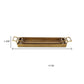 Set of Two Gold Cast Iron Handmade Vanity Trays With Handles