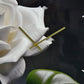 24" White Black And Green Solid Wood and Acrylic Silent Roses Floral Wall Clock