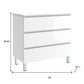 36" White Wood Freestanding Bathroom Vanity With White Sink And Three Drawers