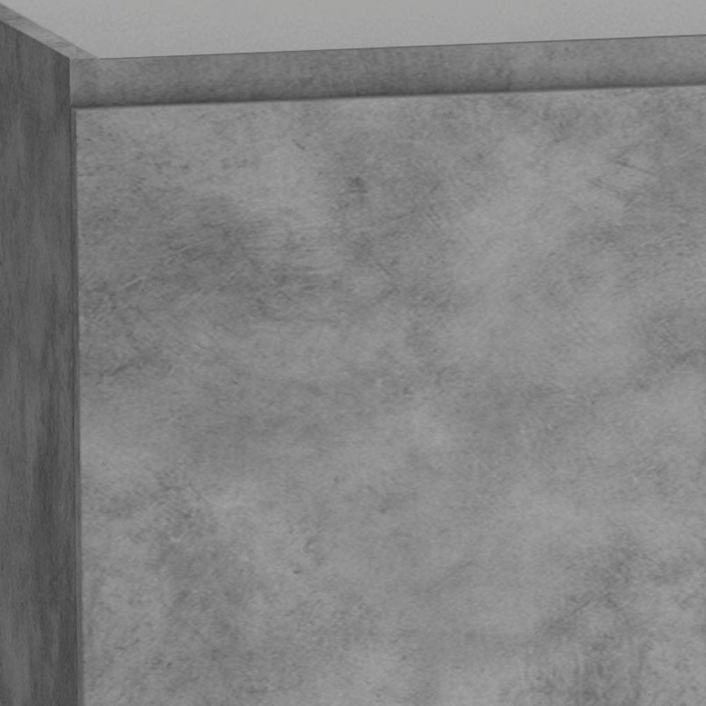 48" Gray Wood Freestanding Bathroom Vanity With White Sink And Two Drawers