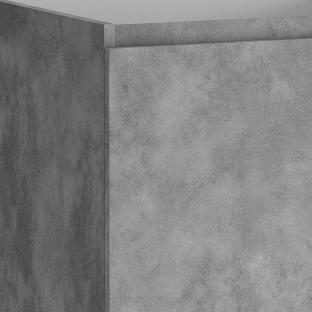 24" Gray Wood Freestanding Bathroom Vanity With White Sink And Two Drawers