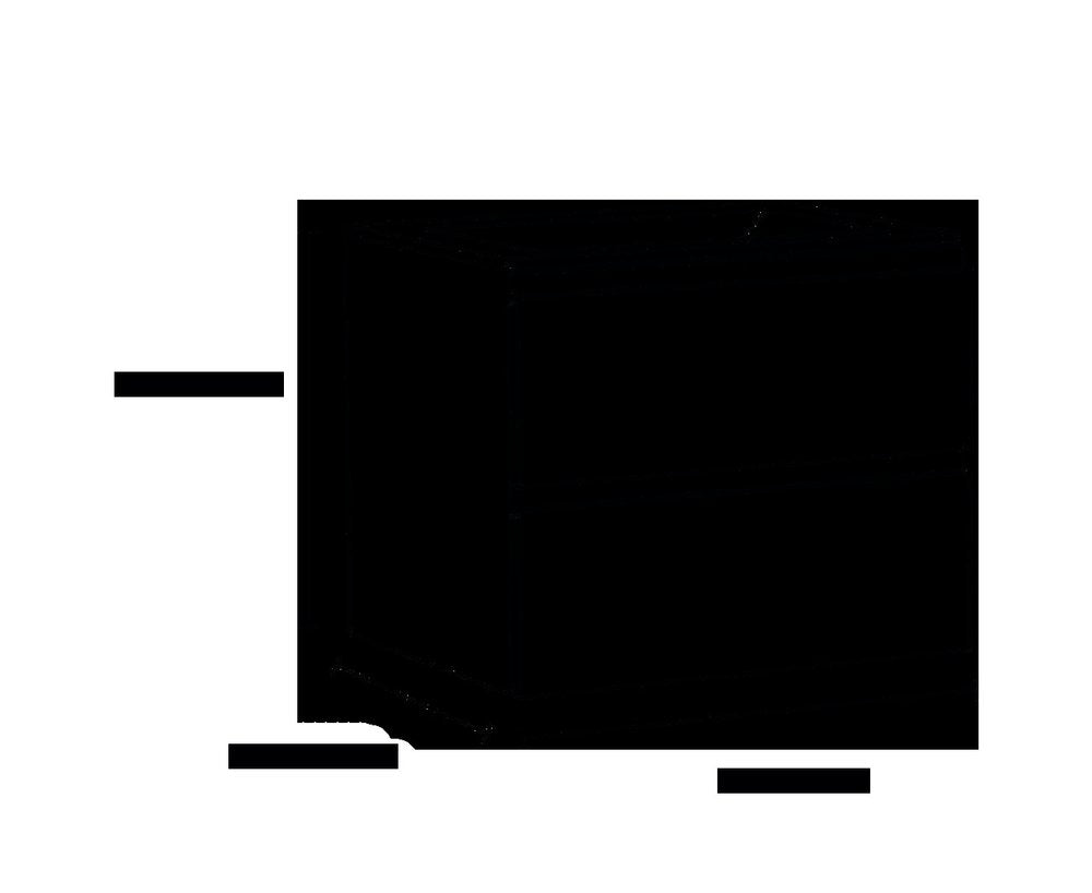 24" Natural Wood Freestanding Bathroom Vanity With White Sink And Two Drawers