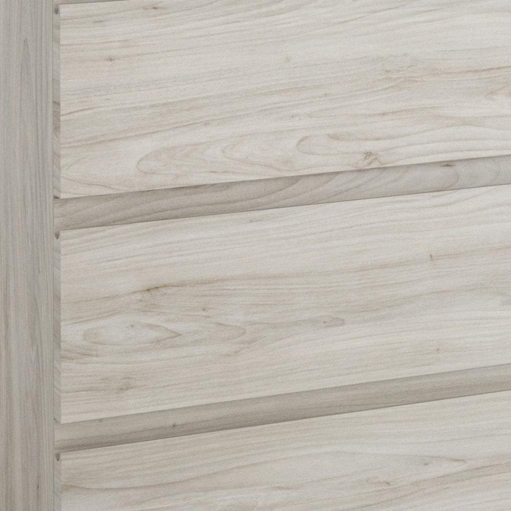 24" Natural Wood Freestanding Bathroom Vanity With White Sink And Two Drawers