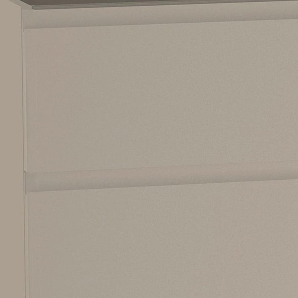 24" Light Brown Wood Freestanding Bathroom Vanity With White Sink And Two Drawers