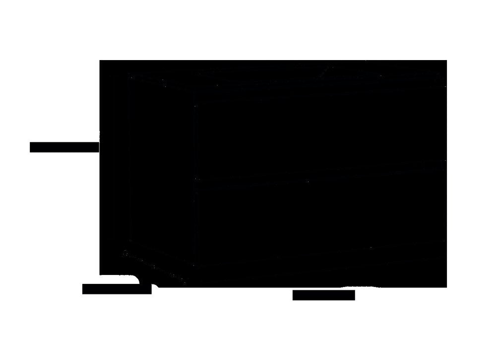 32" Natural Wood Freestanding Bathroom Vanity With White Sink And Two Drawers