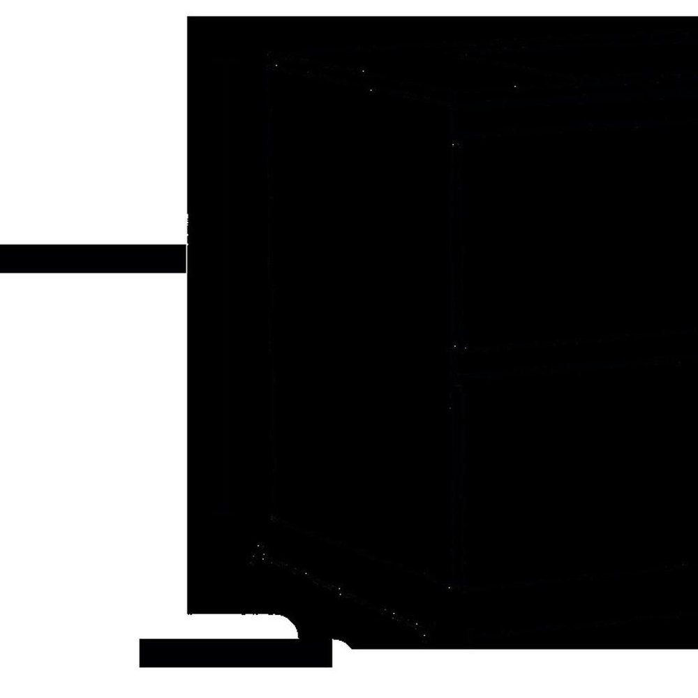 32" Dark Brown Wood Freestanding Bathroom Vanity With White Sink And Two Drawers