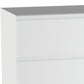 32" White Wood Freestanding Bathroom Vanity With White Sink And Two Drawers