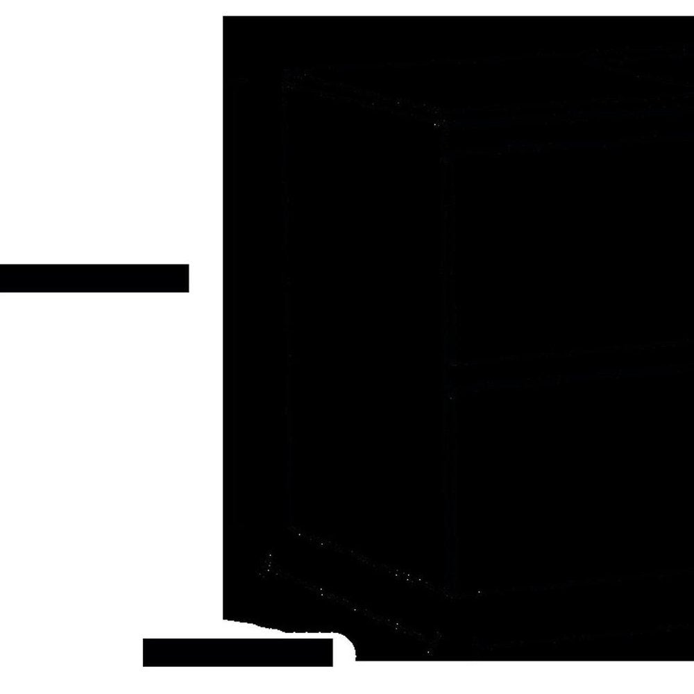 40" White Wood Freestanding Bathroom Vanity With White Sink And Two Drawers