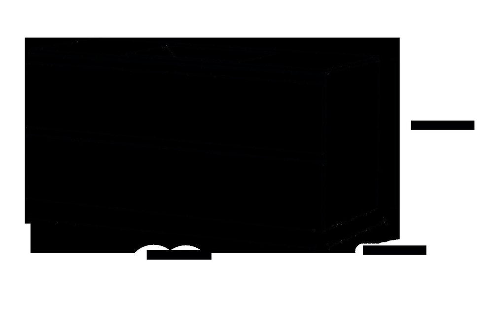 40" Natural Wood Freestanding Bathroom Vanity With White Sink And Two Drawers