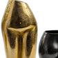 14" Gold Cast Aluminum Female Form Table Vase