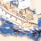 31" Unfinished Fabric Hand Painted Model Boat