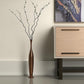 50" Burnished Brown Aluminum Floor Vase