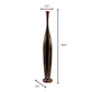 50" Burnished Brown Aluminum Floor Vase