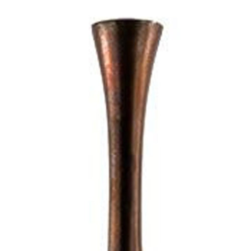 50" Burnished Brown Aluminum Floor Vase