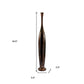 50" Burnished Brown Aluminum Floor Vase