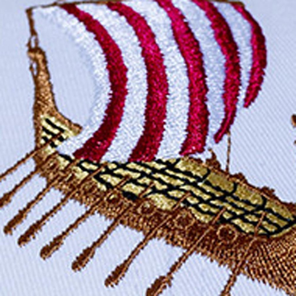 5" Unfinished Fabric Hand Painted Model Boat