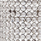 8" Clear And Silver Bejeweled Crystal Wall Sconce Candle Holder