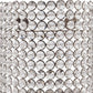 8" Clear And Silver Bejeweled Crystal Wall Sconce Candle Holder