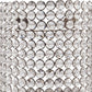 8" Clear And Silver Bejeweled Crystal Wall Sconce Candle Holder