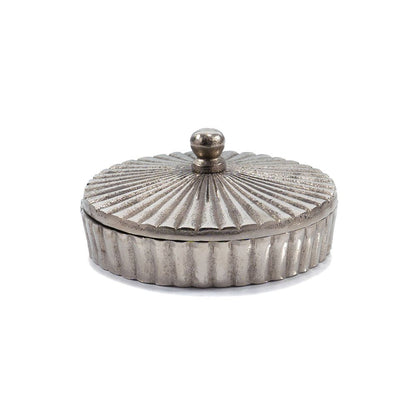 3" Silver Aluminum Decorative Keepsake Box