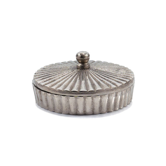 3" Silver Aluminum Decorative Keepsake Box