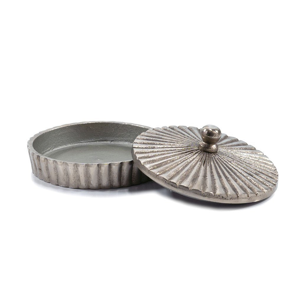 3" Silver Aluminum Decorative Keepsake Box