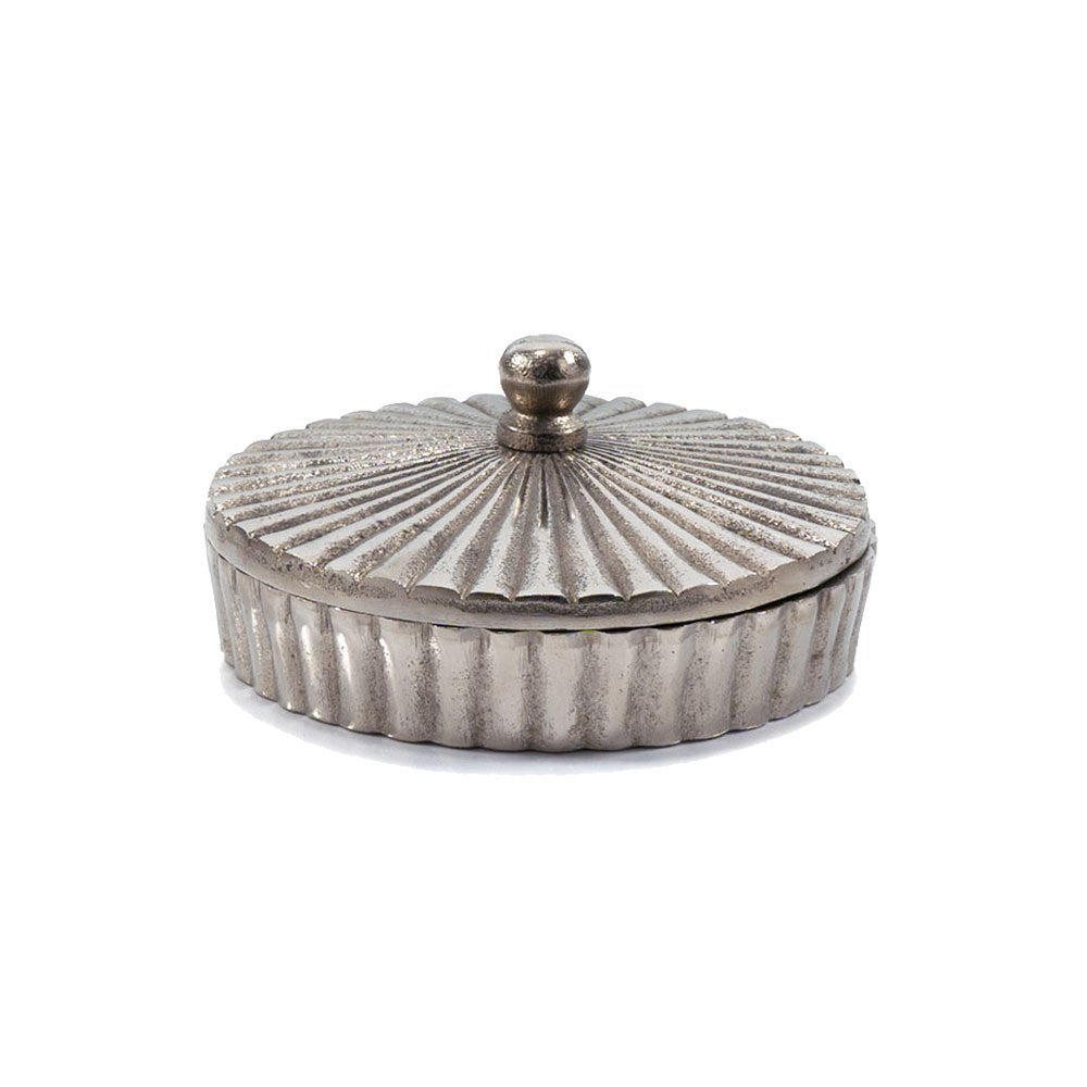 3" Silver Aluminum Decorative Keepsake Box