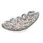 16" Gold Aluminum Abstract Circles Oval Decorative Bowl