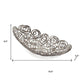 16" Gold Aluminum Abstract Circles Oval Decorative Bowl