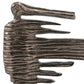 12" Bronze Aluminum Blown Away Woman Tabletop Sculpture
