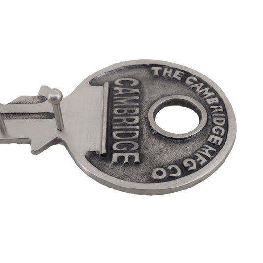 16" Silver Five Hook Wall Mount Key Shaped Coat Rack