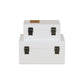 Set Of Two White And Gold Wood Jewelry Boxes