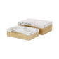 Set Of Two Natural And White Wood And Faux Marble Jewelry Boxes