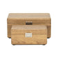 Set Of Two Brown Solid Wood Jewelry Boxes