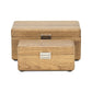 Set Of Two Brown Solid Wood Jewelry Boxes